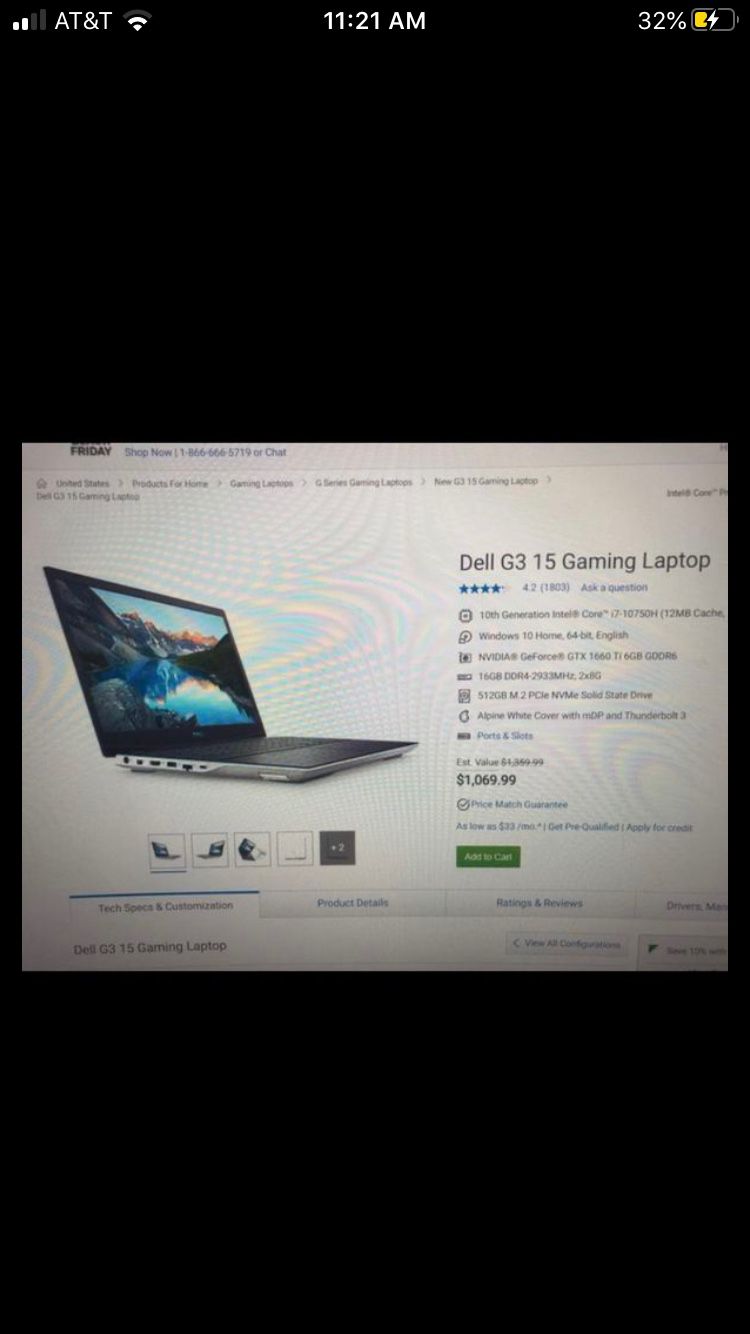 Dell Laptop - G3 15