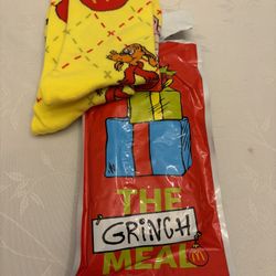 The Grinch yellow Sock From McDonald’s 