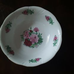 Vintage Round Serving Dish By Southington,Baum ,fine china Maria