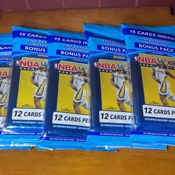  2019-2020  NBA Hoops Premium Stock  Cello Pack Lot Of 5 !!