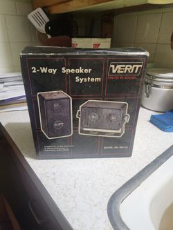 New 2 Way Speaker System 