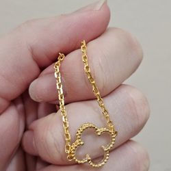 Silver Clover Bracelet 