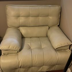 Cream Recliner Chair