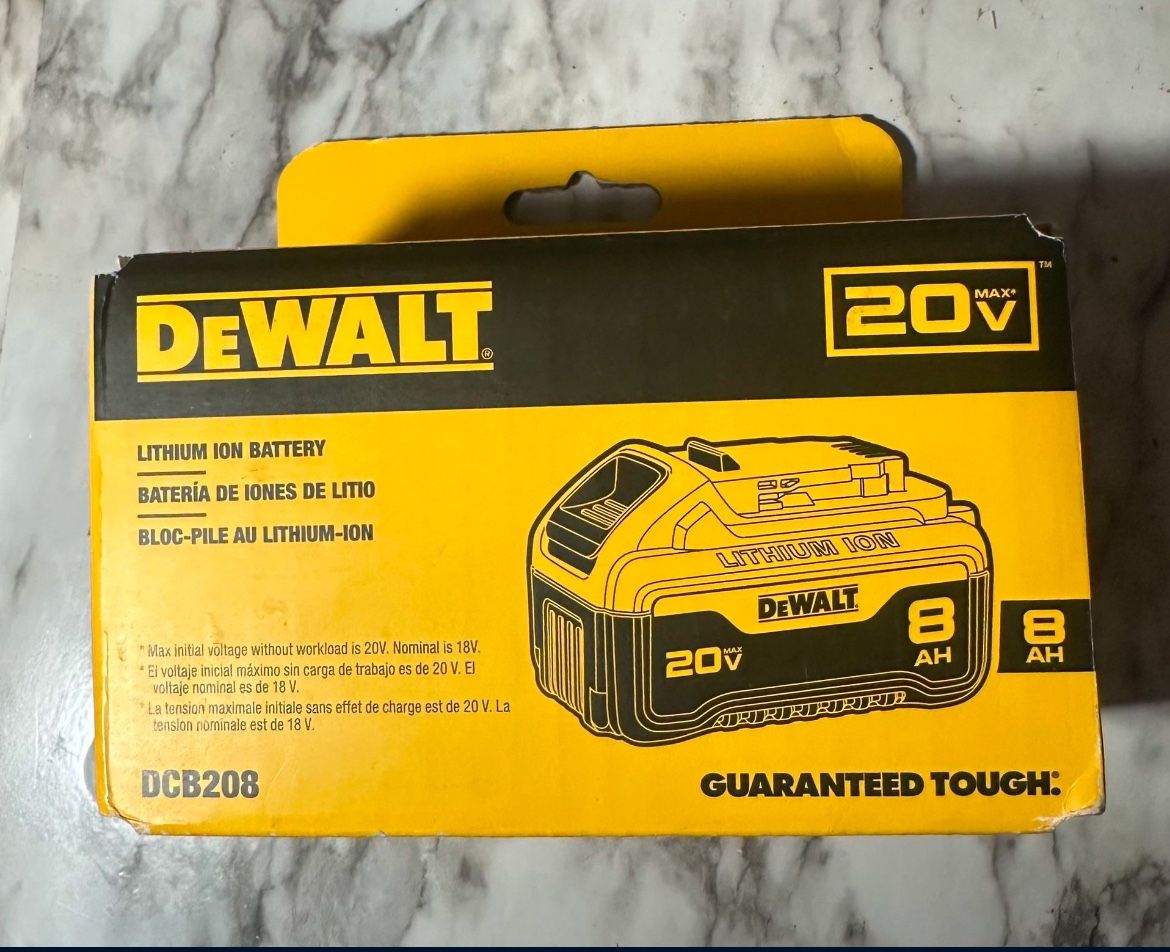 Dewalt 20v 8AH Battery