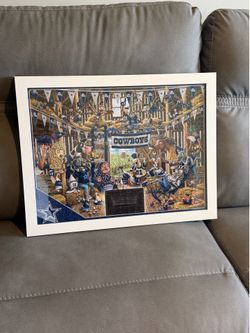 Dallas Cowboys 18x24 Framed 500 Piece Puzzle Set