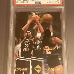 Kobe Bryant 1996-97 collectors edge time warp GOLD  / 1000 rookie PSA 8 near mint graded