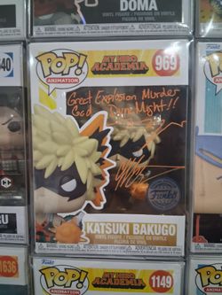 Funko Pop Katsuki Bakugo #969 Signed Special Edition
