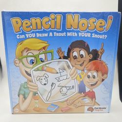 Sealed Fat Brain Toys Pencil Nose board Game In this hilarious party game, players have to use their sniffers to try and sketch the prompt and then ho