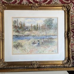 Large Oil Painting Signed By Artist