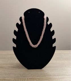 Blush Crystal Beaded Necklace - New
