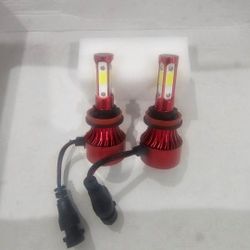 4 sides bright led 6000k with built in fan on each led bulb. H11 LED. WHITE LED LIGHT.