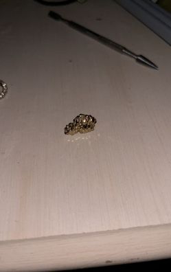 Gold Nugget Earring