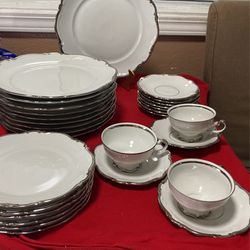 Platinum Princess Plates And Tea Cup