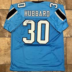Chubba Hubbard Signed Panthers Custom Jersey 