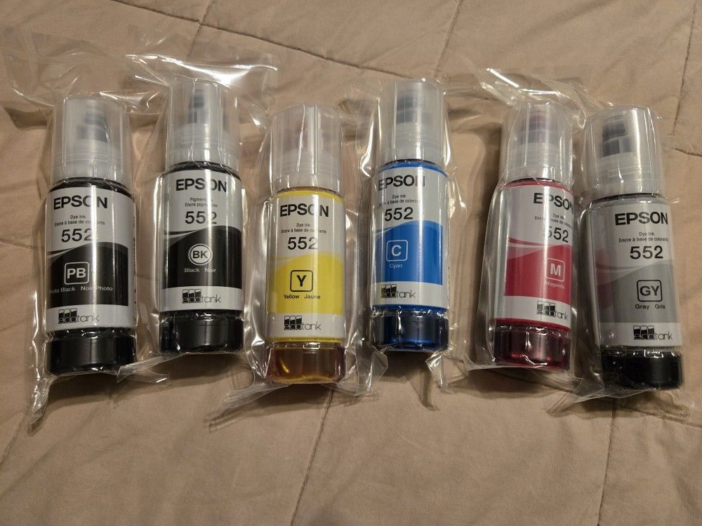 Epson ET-8550 Brand New 6pk Ink 552