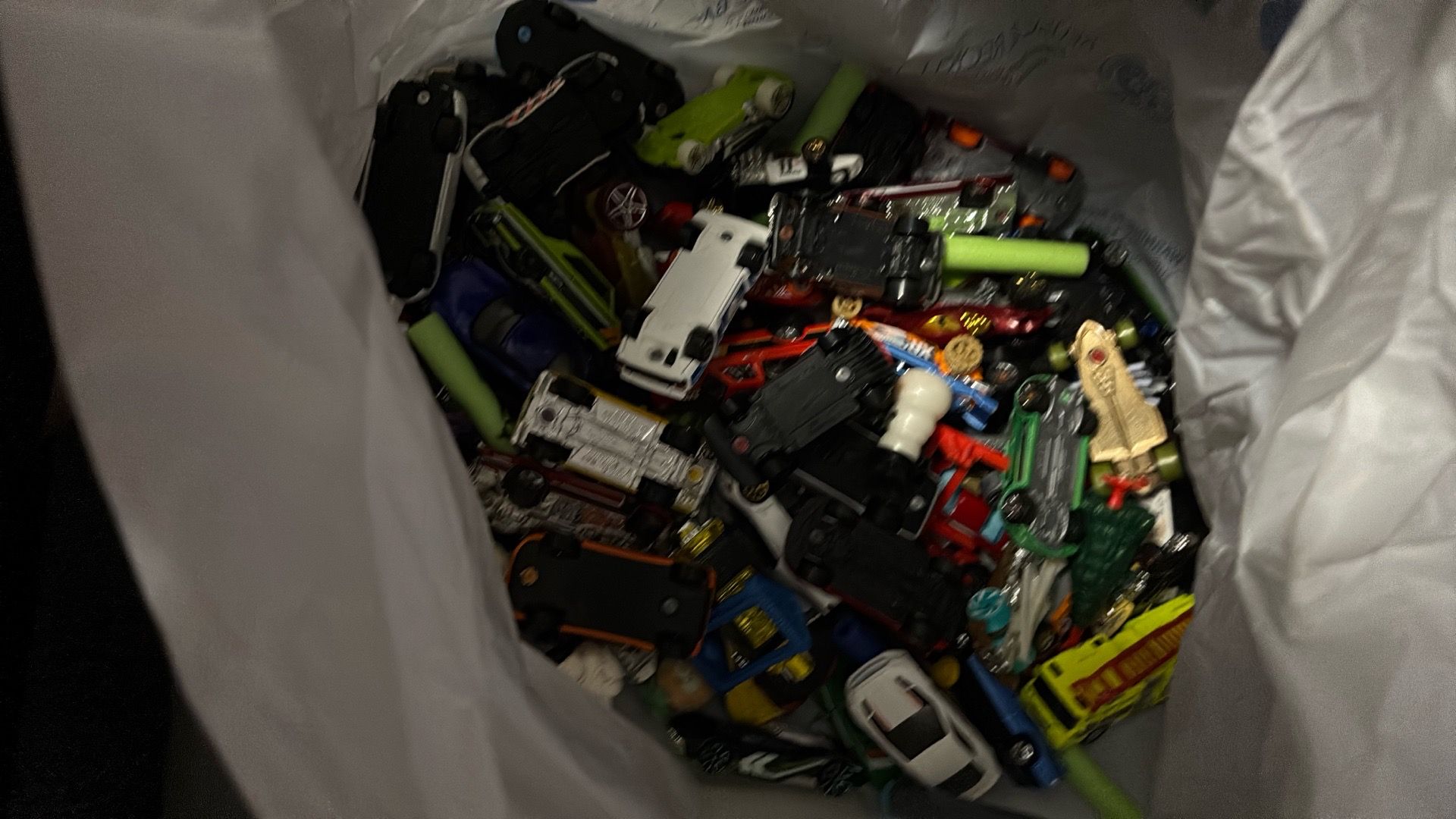 Big bag of hot wheels