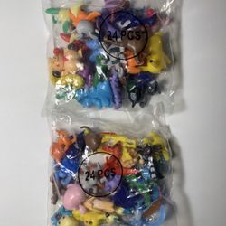 Pokémon Action Figures Mini Toys 48 Piece