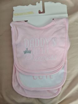 Baby Girl Pink Bibs Set