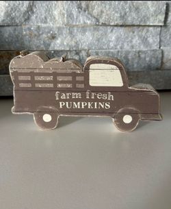 Farm fresh pumpkins truck