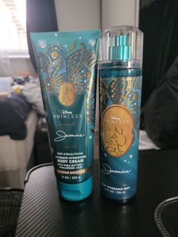 Princess Jasmine Bath and Body Works Collection Duo Mist and Lotion