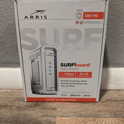 ARRIS SB6190 DOCSIS 3.0 Cable Modem Under Arris Warranty Thru 6/10/27