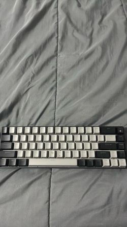 grey and black mechanical keyboard