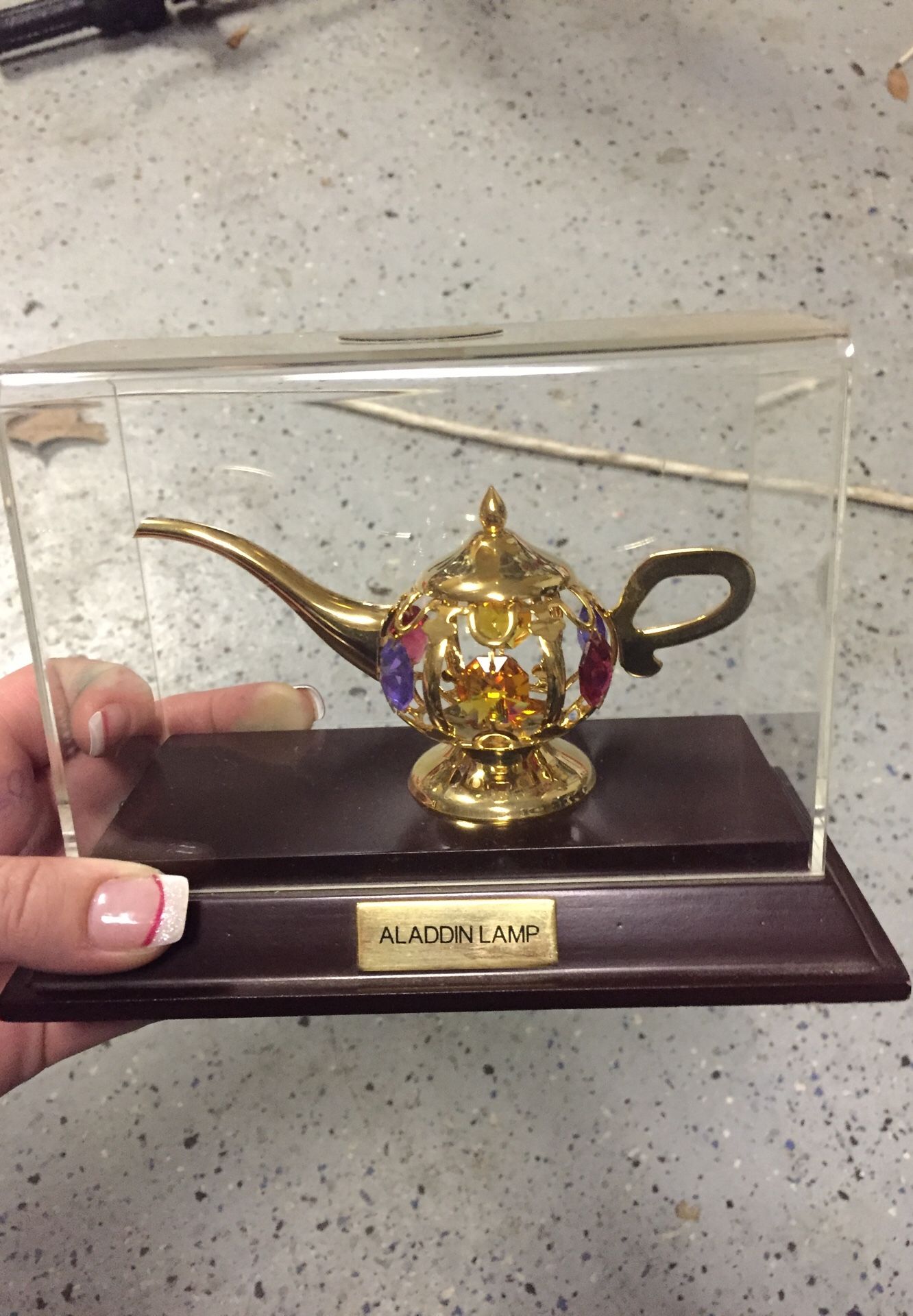 Crystal Temptations 24k gold platedAladdin Lamp