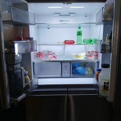 Large Stainless Steel Refrigerator 