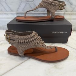 NWT Size 7.5 Vince Camuto Suede Gladiator Sandals