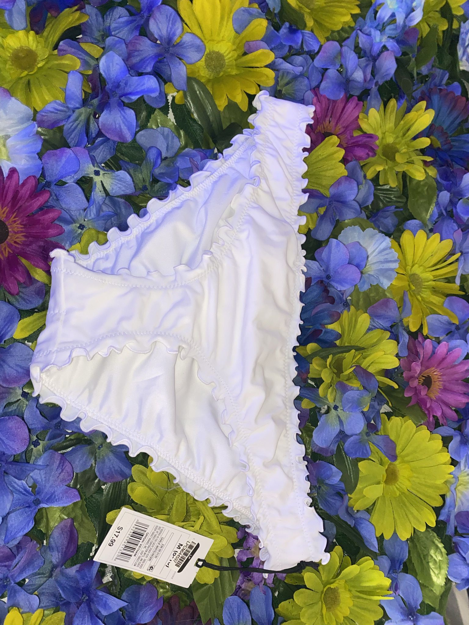 BNWT M Shade & Shore White Bikini Bottoms M $17.99 Retail