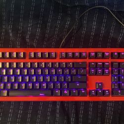 Ducky Shine 4 Mechanical Keyboard – Red Case, Cherry MX Red, Blue/Red LED