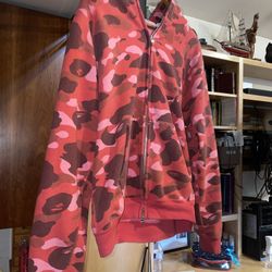 Nigo Red Bape Hoodie 2004 Size MEDIUM