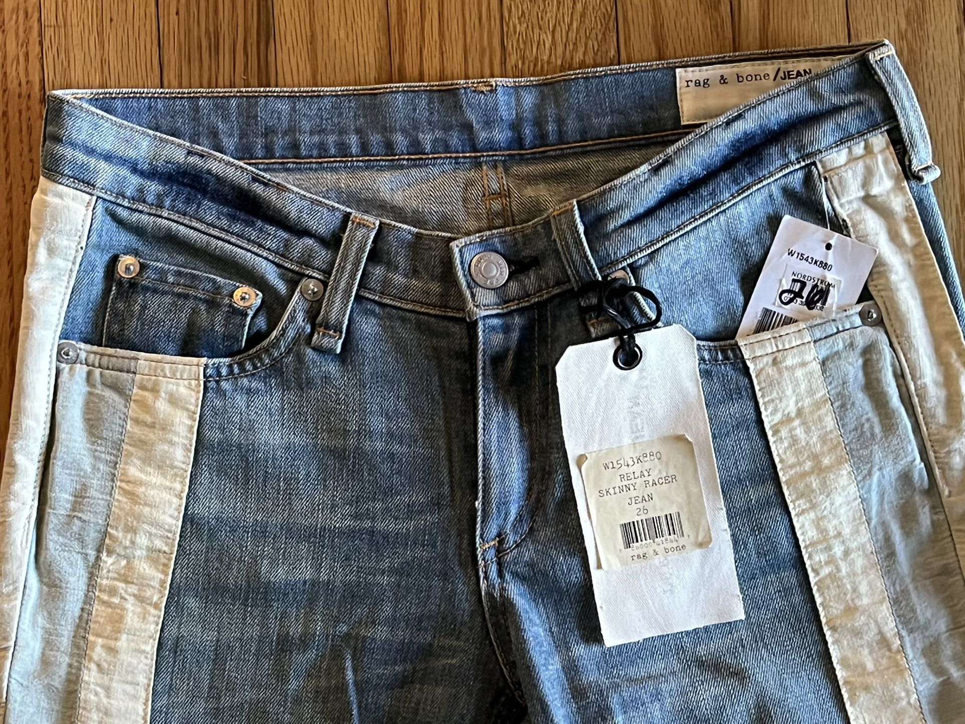 Rag Bone The Skinny Racer Relax Jeans NWT SZ 26