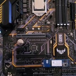 ASUS TUF Z370-PLUS Gaming LGA1151 (Intel 8th Gen) DDR4 HDMI DVI M.2 Z370 ATX Motherboard with Gigabit LAN
