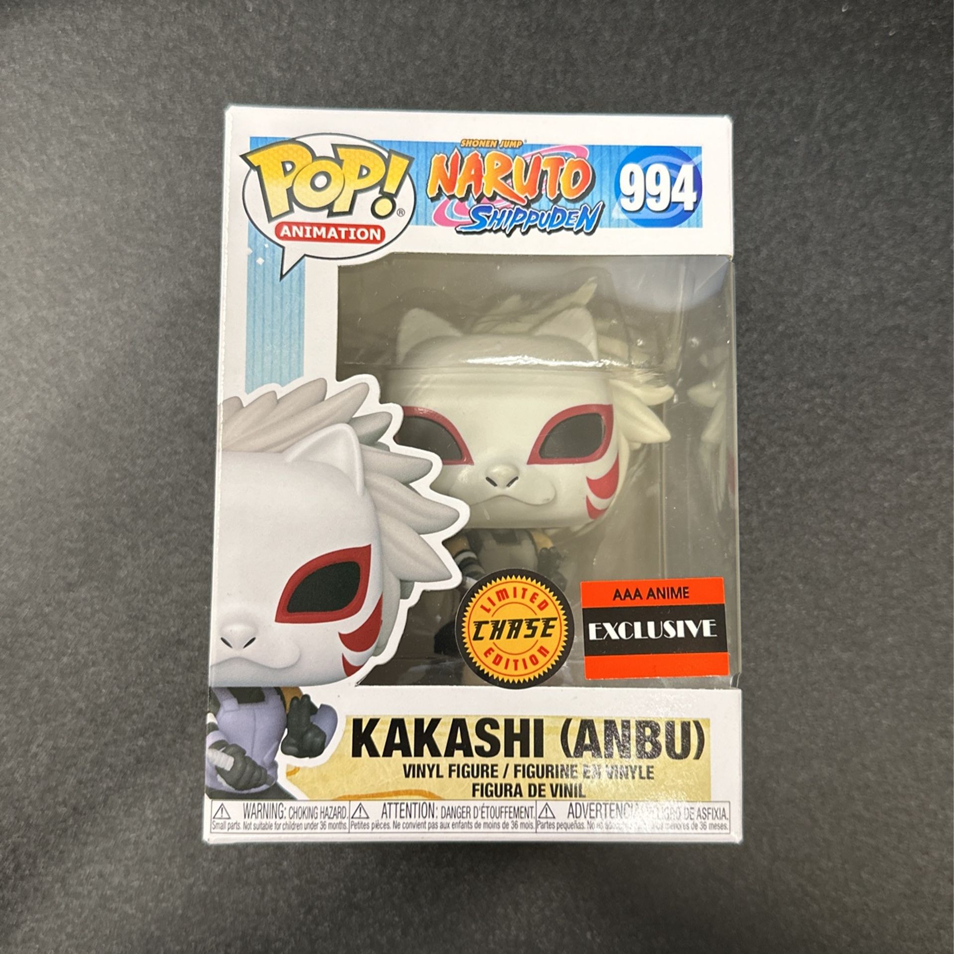 Naruto Shippuden Kakashi Anbu AAA Anime Exclusive Funko Pop CHASE