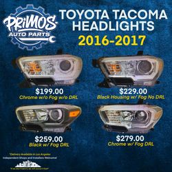 Toyota Tacoma - Headlights - New Aftermarket - 2016 - 2017
