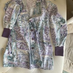 Women’s Button Up Scrub Jacket