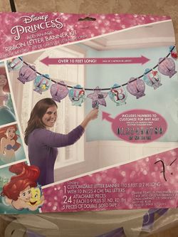 Disney Ariel Happy birthday Banner 
