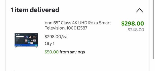 onn. 65”  tv