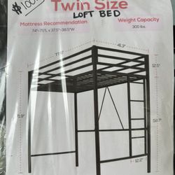 Twin Size Loft Bed 