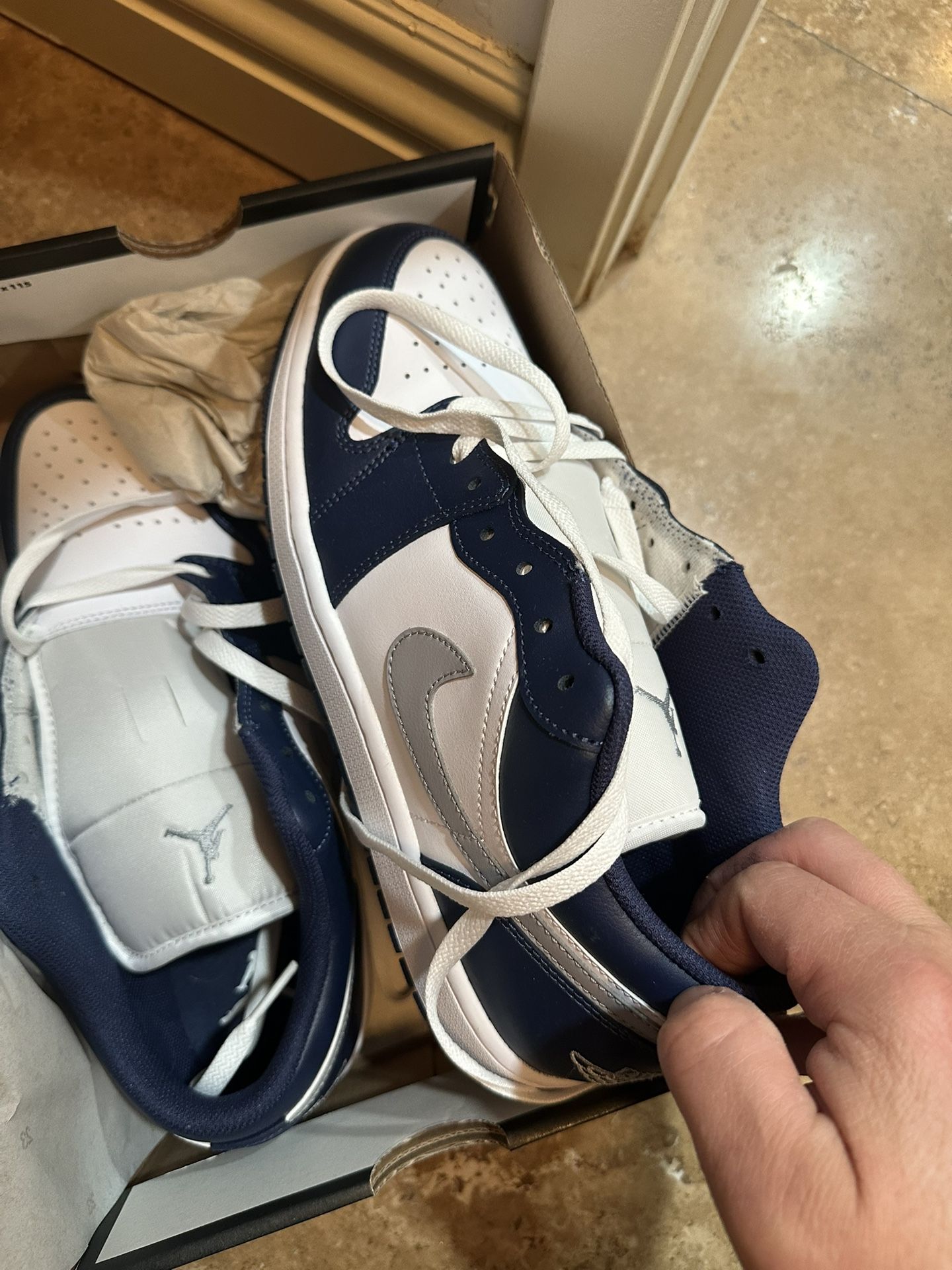 Jordan Navy Dunks 