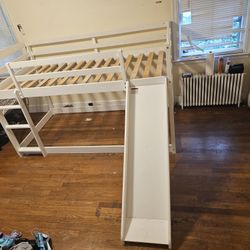 Twin Bunk Bed With Slide 