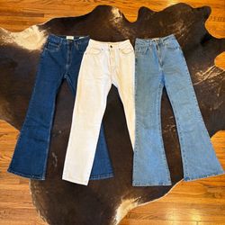 3 Women’s Jeans Bundle – High-Waisted Denim – $80
