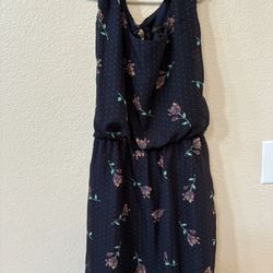 Women’s Navy Blue Floral Dress Size M $5 