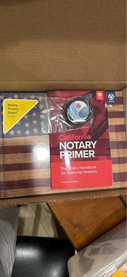 NNA California Notary journal, stamp and Primer 44th Edition