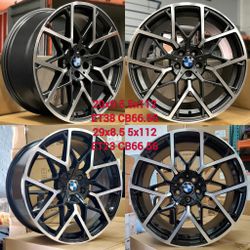 20" Staggered Bmw Style wheels New In Boxes 5 Lug 5x112

