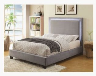 King Bed Frame Only LED 