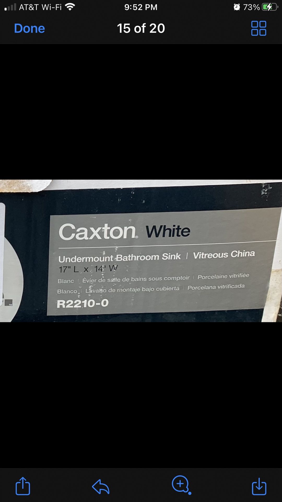 KOHLER - CAXTON UNDER-MOUNT BATHROOM SINK