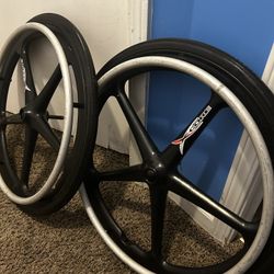 Wheelchair Wheels -X-CORE 24” X 1 3/8 Lightweight Wheelchair Quick Release Wheels 