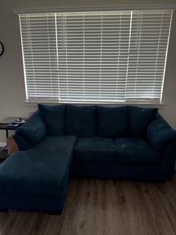 Blue Microfiber Set (loveseat, recliner, sectional)